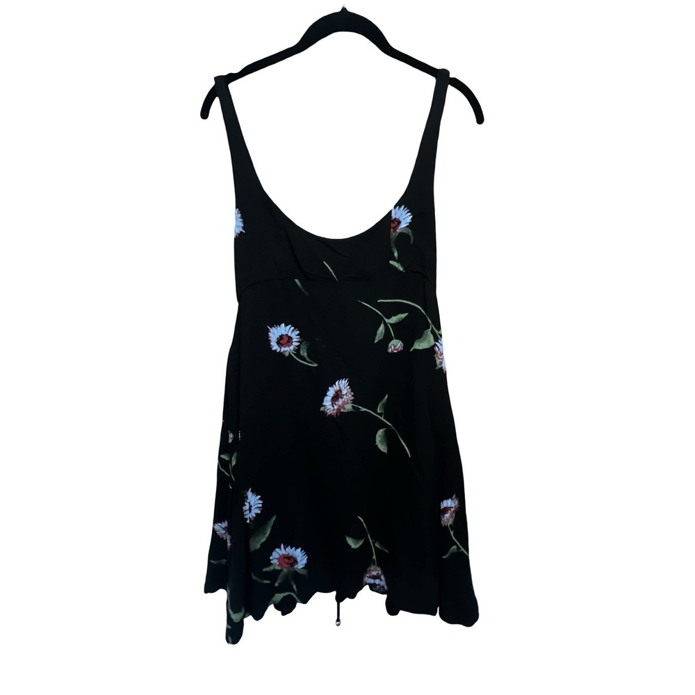 FREE PEOPLE Luisa Printed Mini Dress Women's Size Small Floral Black‎ New